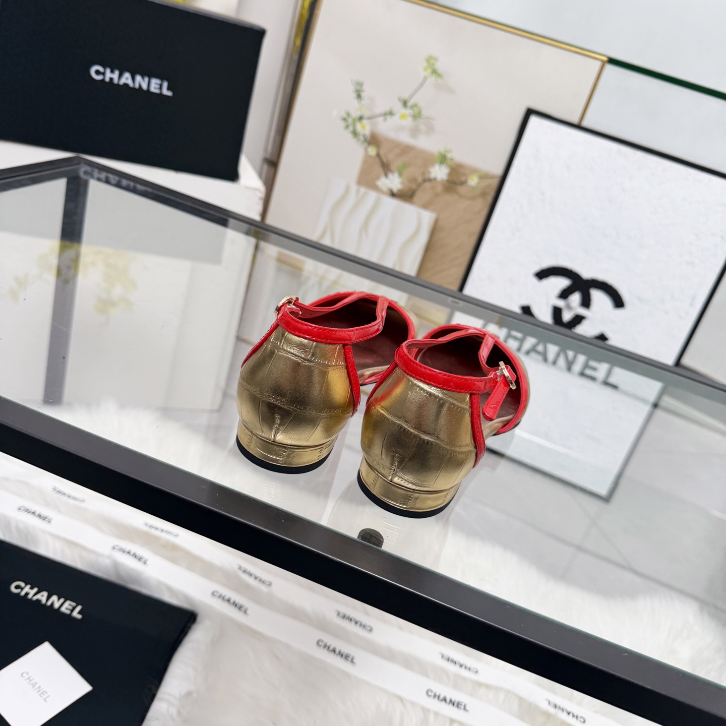 Chanel Style Leather Women's Shoes Women's Shoes Women's Shoes detail image 6 from source 784197