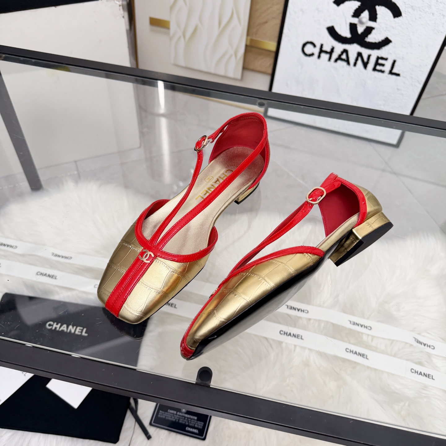 Chanel Style Leather Women's Shoes Women's Shoes Women's Shoes detail image 7 from source 784197