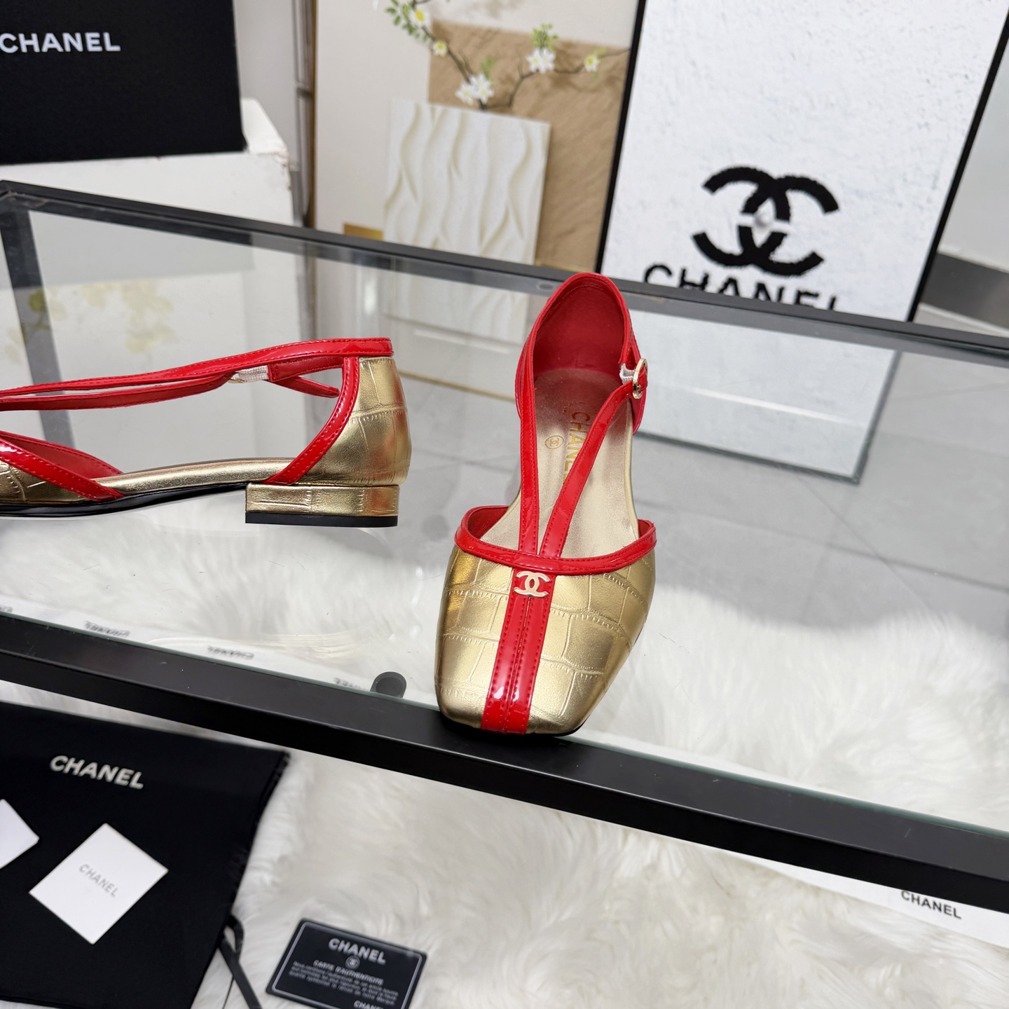 Chanel Style Leather Women's Shoes Women's Shoes Women's Shoes detail image 5 from source 784197