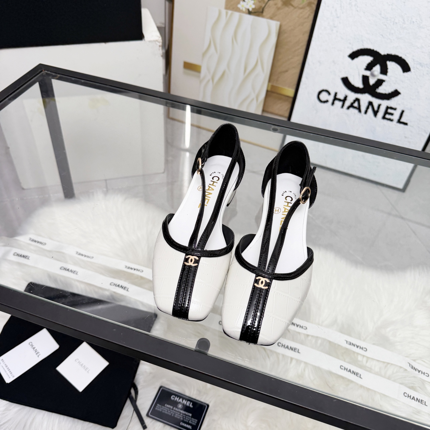 Chanel Style Leather Women's Shoes style reference detail image 4 from source 784198
