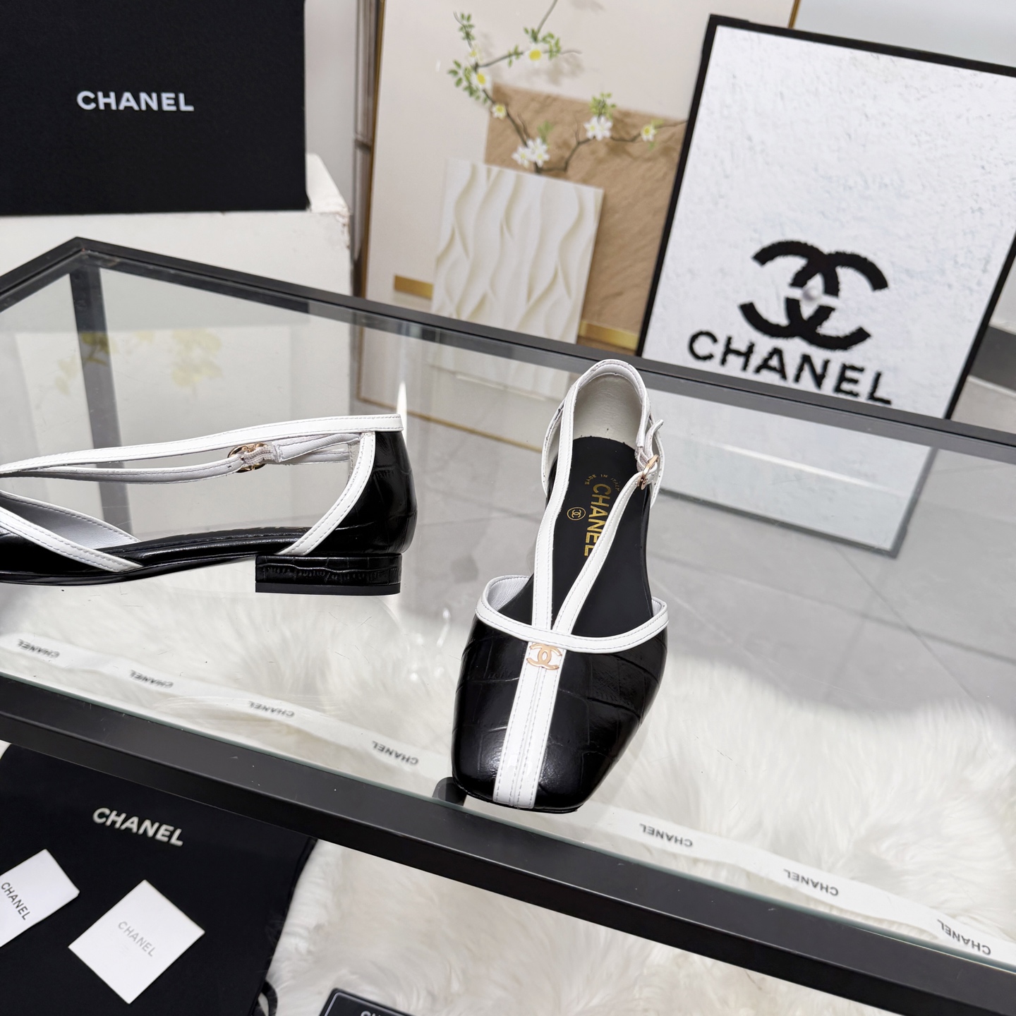 Chanel Style Leather Women's Shoes style reference detail image 7 from source 784199
