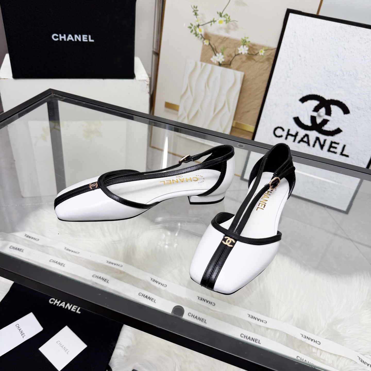 Chanel Style Leather Women's Shoes style reference detail image 6 from source 784200
