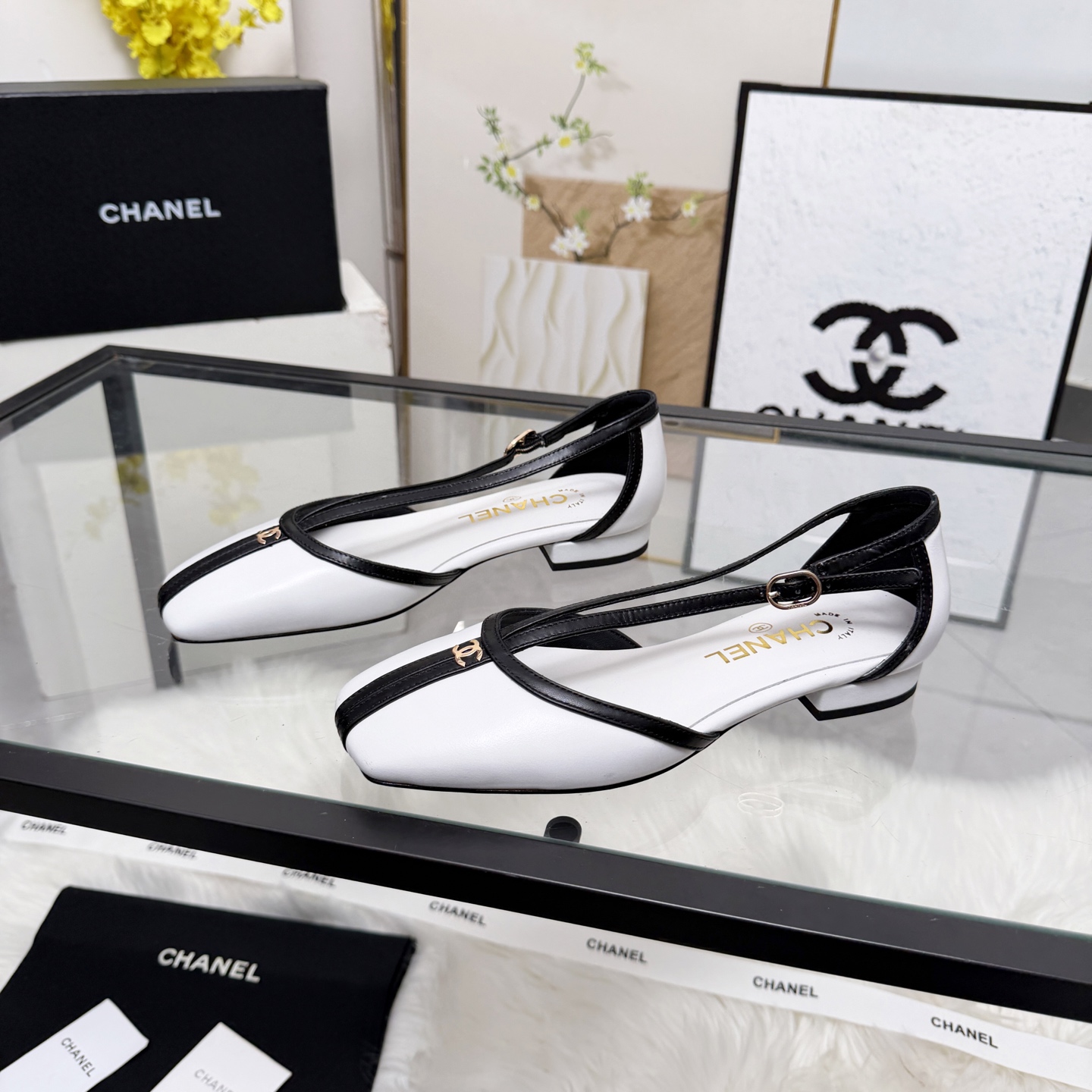 Chanel Style Leather Women's Shoes style reference detail image 7 from source 784200