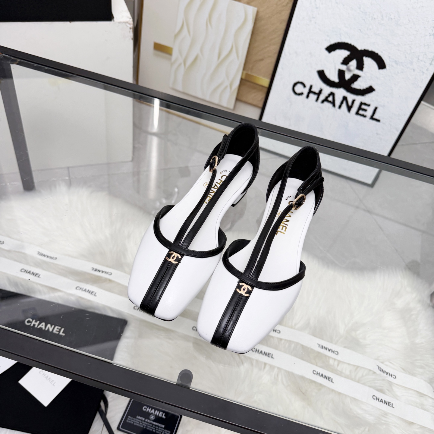 Chanel Style Leather Women's Shoes style reference detail image 4 from source 784200