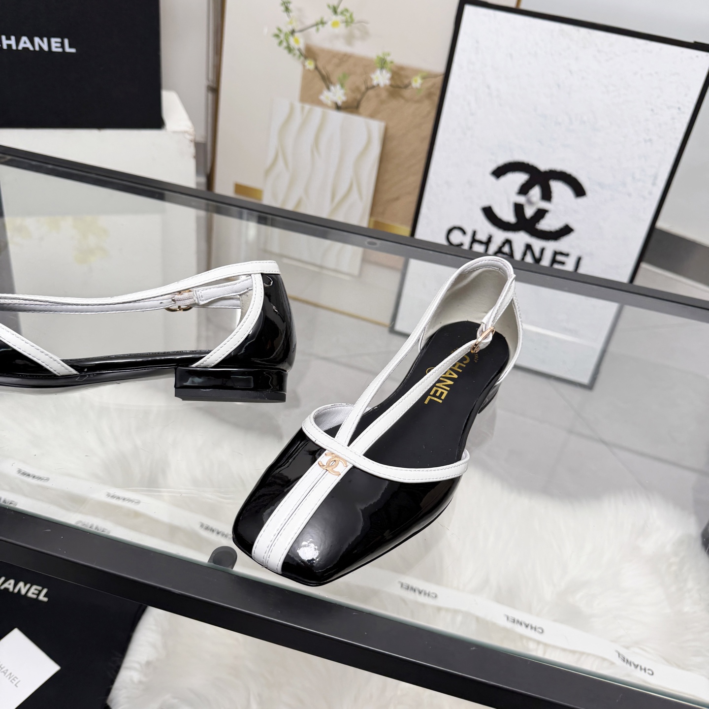 Chanel Style Leather Women's Shoes style reference detail image 2 from source 784201