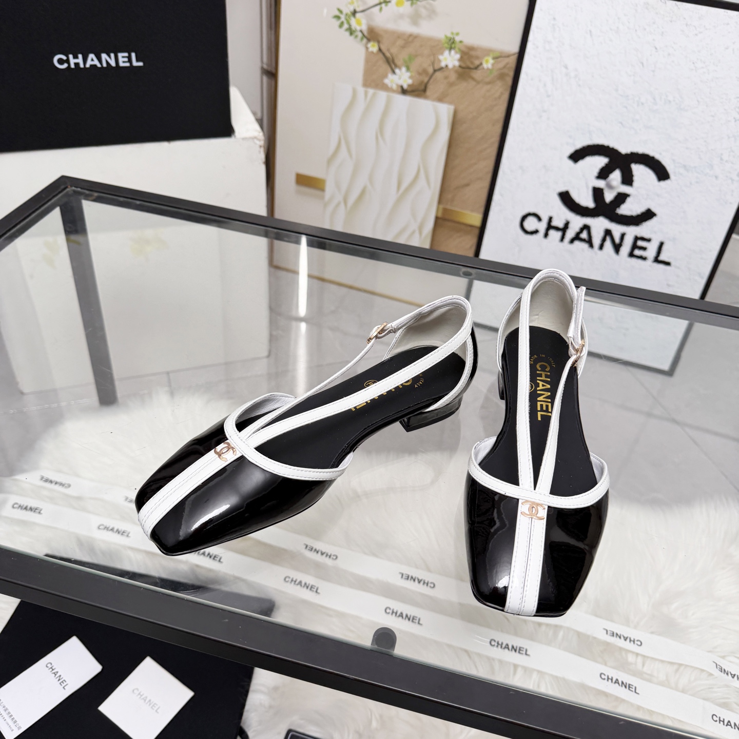 Chanel Style Leather Women's Shoes style reference detail image 6 from source 784201