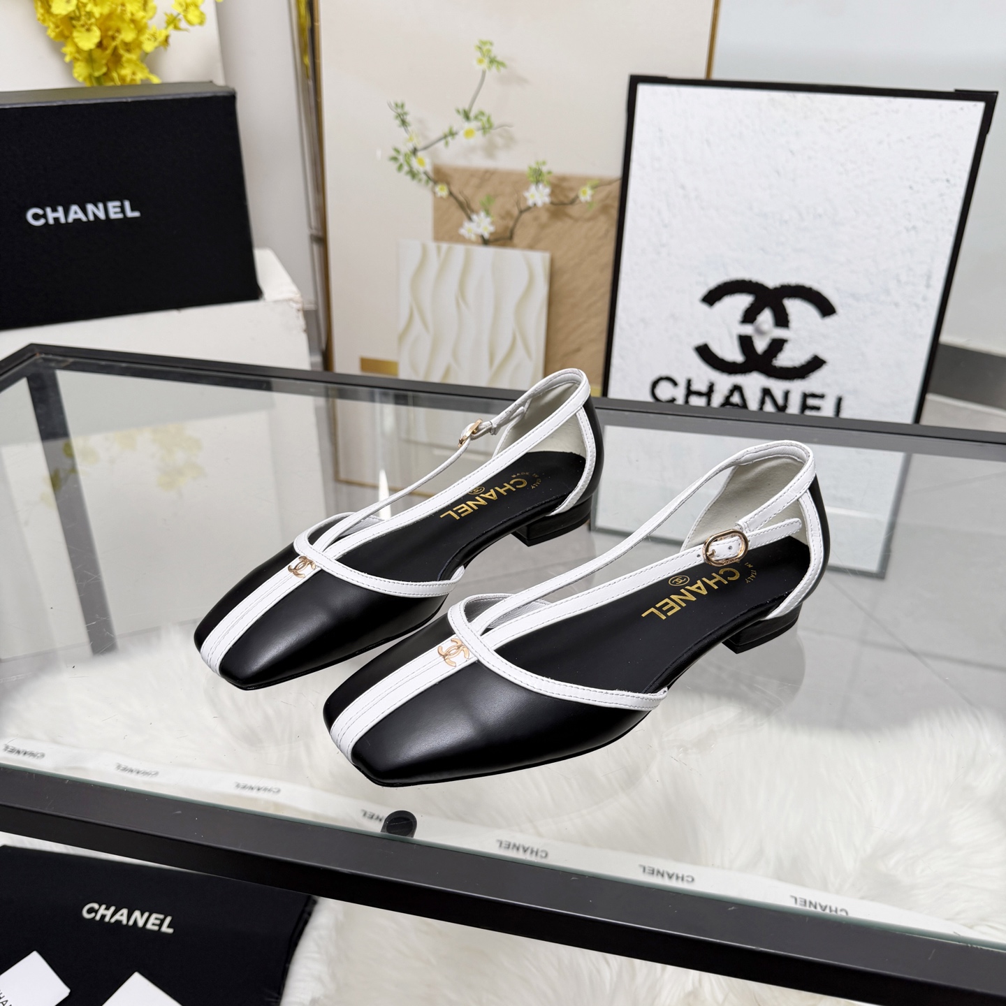 Chanel Style Leather Women's Shoes style reference detail image 6 from source 784203