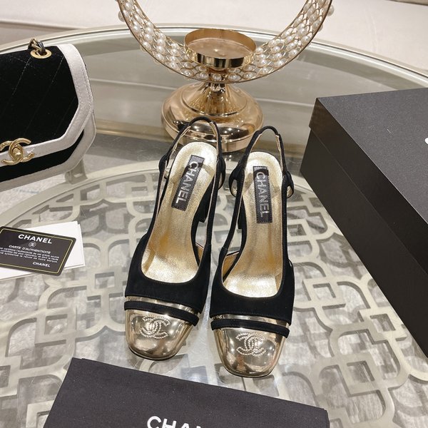 Chanel Sandals Single Layer Shoes Genuine Leather Patent Sheepskin Spring/Fall Collection