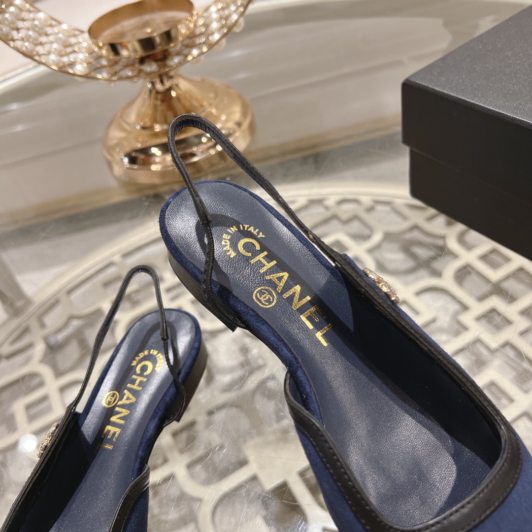 2024 Xiaoxiang Mary Jane: Stylish Empty Sandals with Fragrant Imported Materials - 图片 7