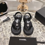 Chanel Chaussures Sandales Peau de mouton Collection printemps - été Peu importe 1 Chanel Chaussures Sandales Peau de mouton Collection printemps – été Peu importe