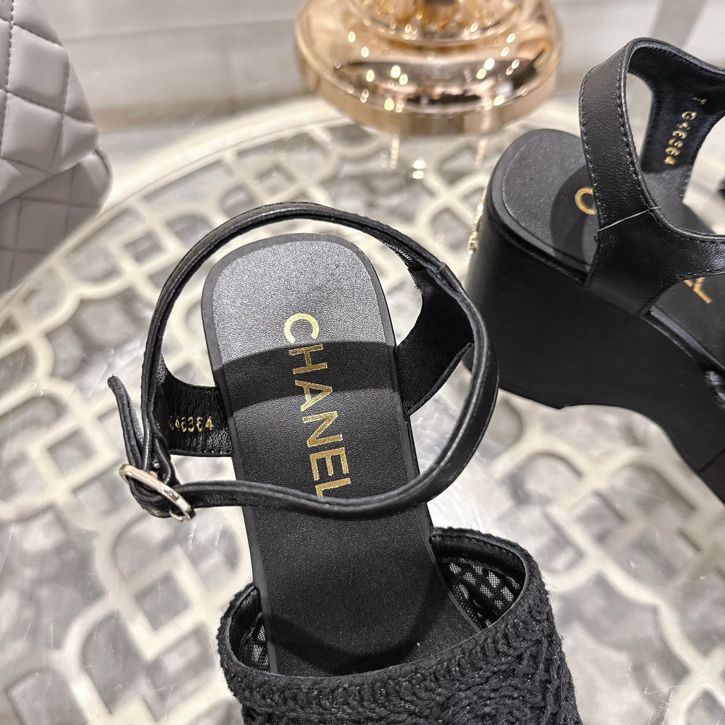 Chanel 2025 Woven Wedge Sandals with Embroidered Logo - Chic & Versatile 8 i1742904925289 8241 0 6