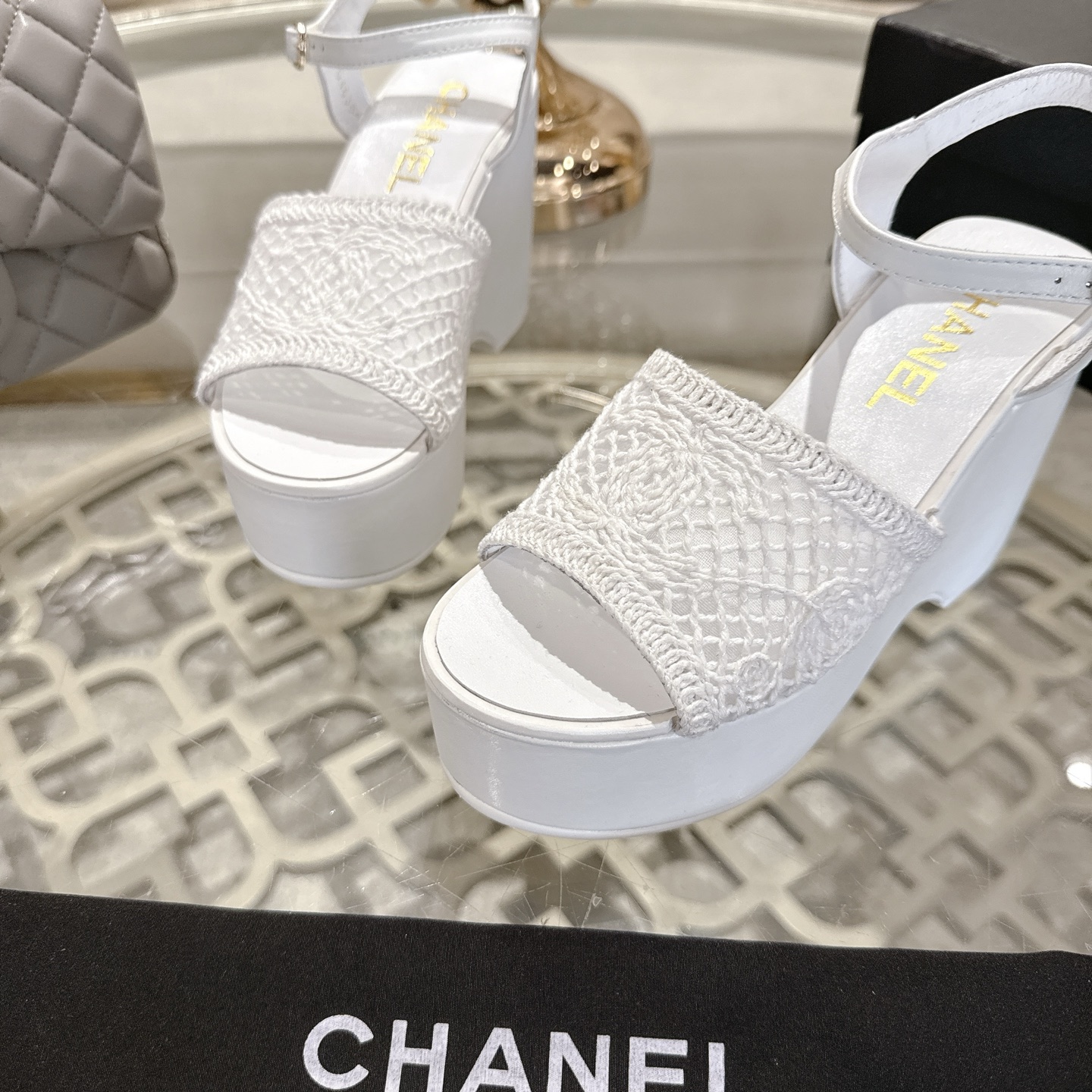 Chanel 2025 Woven Wedge Sandals with Embroidered Logo - Stylish & Versatile 9 i1742904942905 9273 0 7