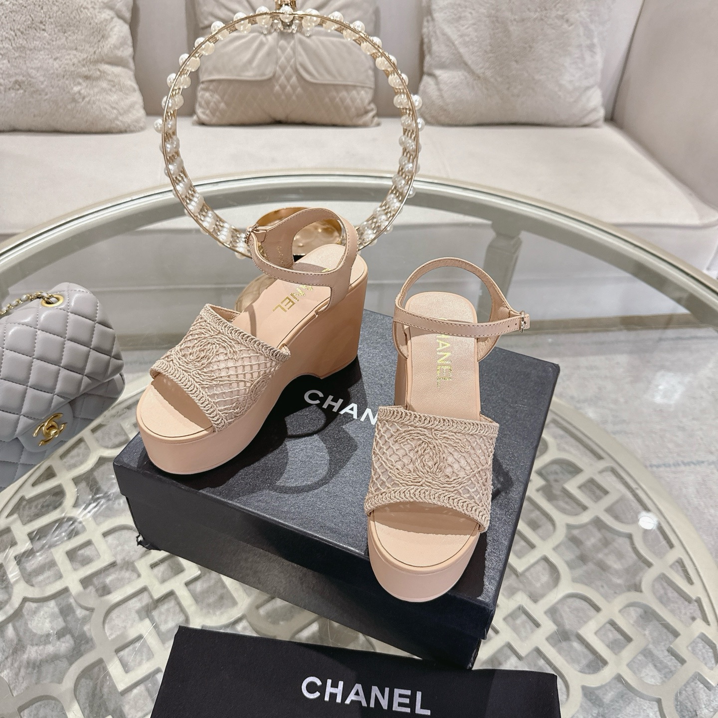 Chanel 2025 Woven Wedge Sandals with Embroidered Logo Accents 7 i1742904965417 2219 0 5