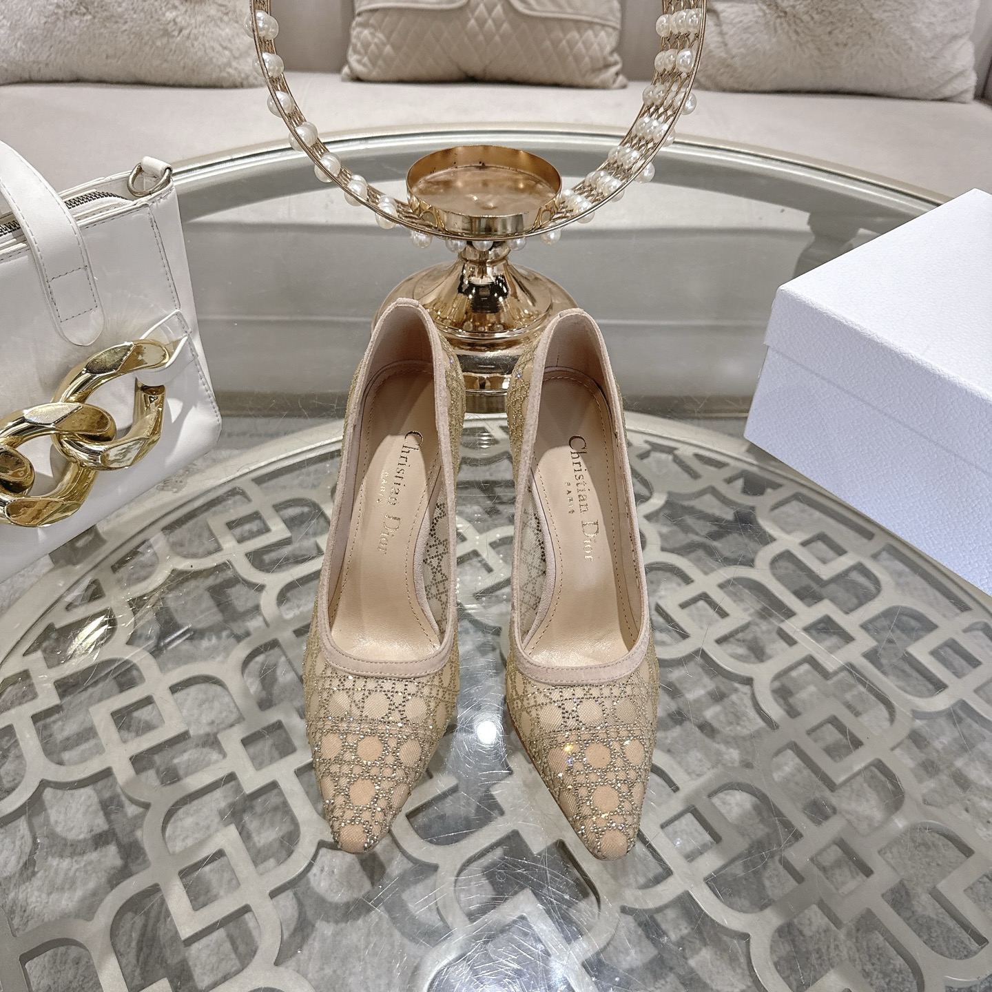 Dior Women's Pointed Toe Stiletto Heel Pumps Elegant Rhinestone Dress Shoes 3 i1742966011871 4236 0 0