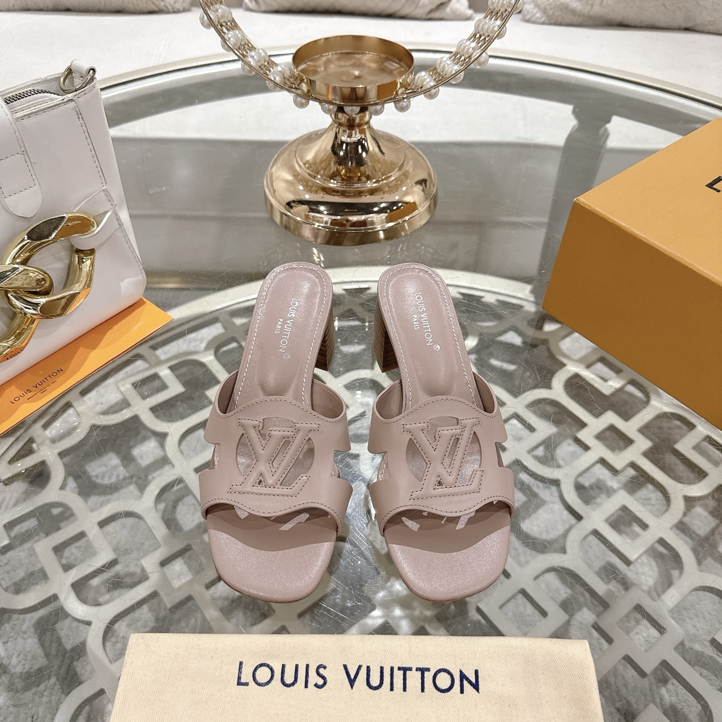 Louis Vuitton Spring/Summer 2025 Leather Heeled Sandals - Stylish & Comfortable 3 i1743059974047 2413 0 0
