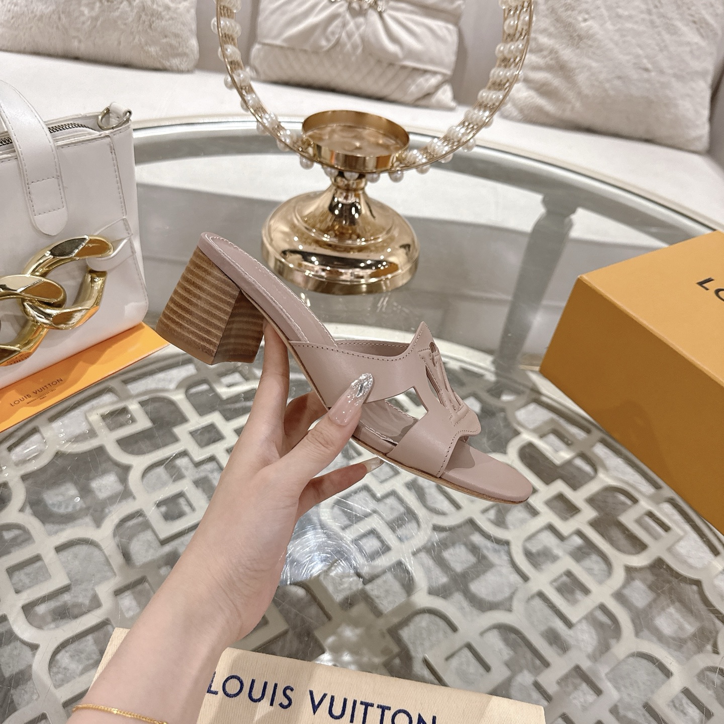 Louis Vuitton Spring/Summer 2025 Leather Heeled Sandals - Stylish & Comfortable 6 i1743059974146 5468 0 4
