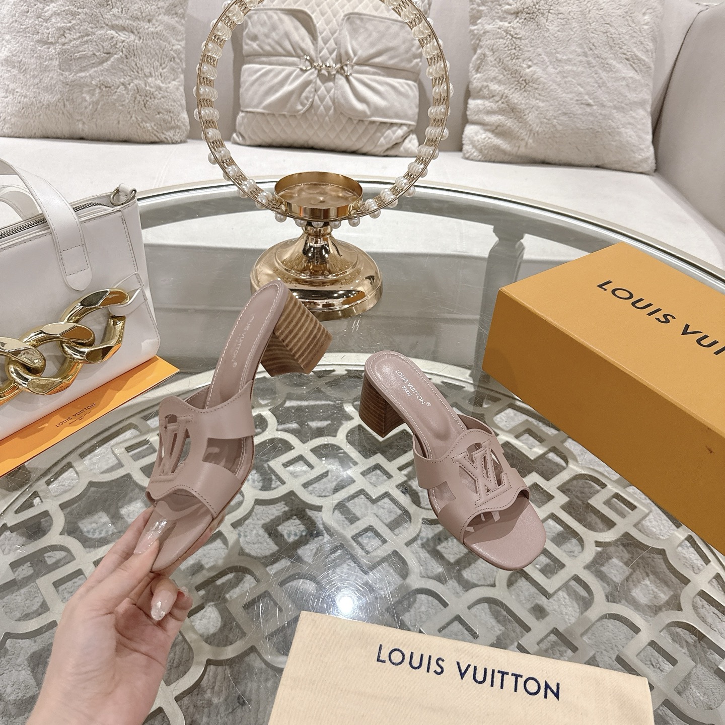 Louis Vuitton Spring/Summer 2025 Leather Heeled Sandals - Stylish & Comfortable 5 i1743059975244 7311 0 3