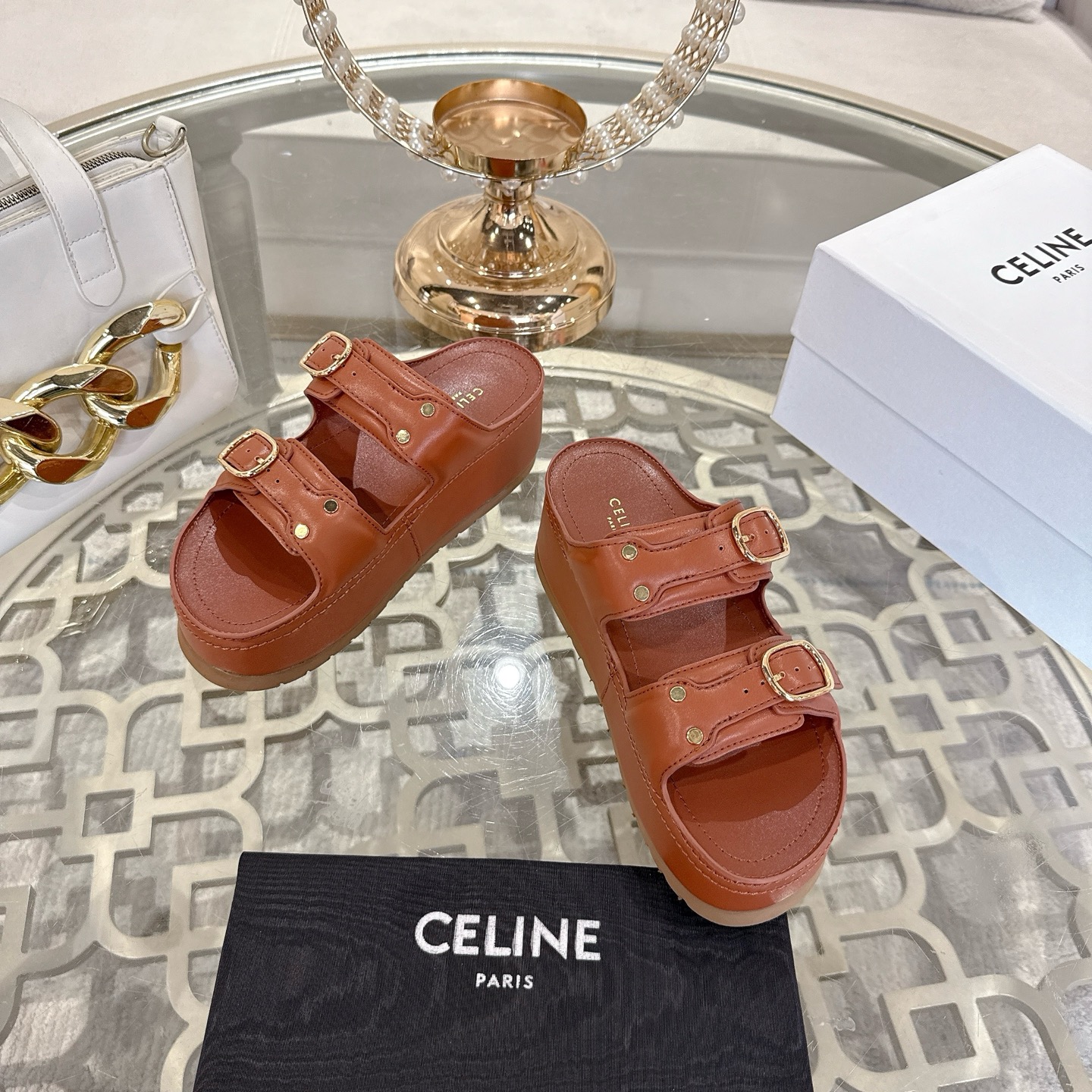 Celine 25SS New Roman Triumph Thick Sole Sandals Beach Slippers 4 i1743138221491 4607 0 1