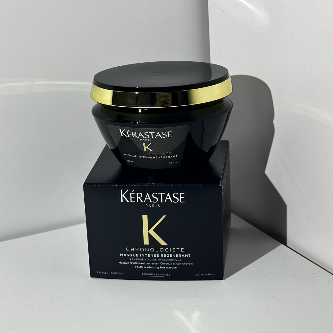 38. ¡Precio ajustado! Mascarilla capilar Kérastase Black Diamond 200ml, versión casera del tratamiento de caviar, espec…