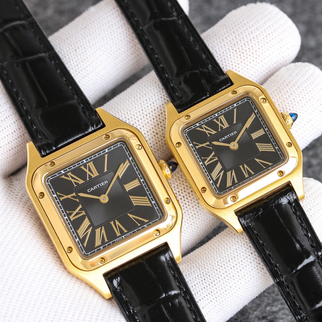 New Cartier Santos-Dumont Series with Swiss Movement Unveiled at Geneva Exhibition