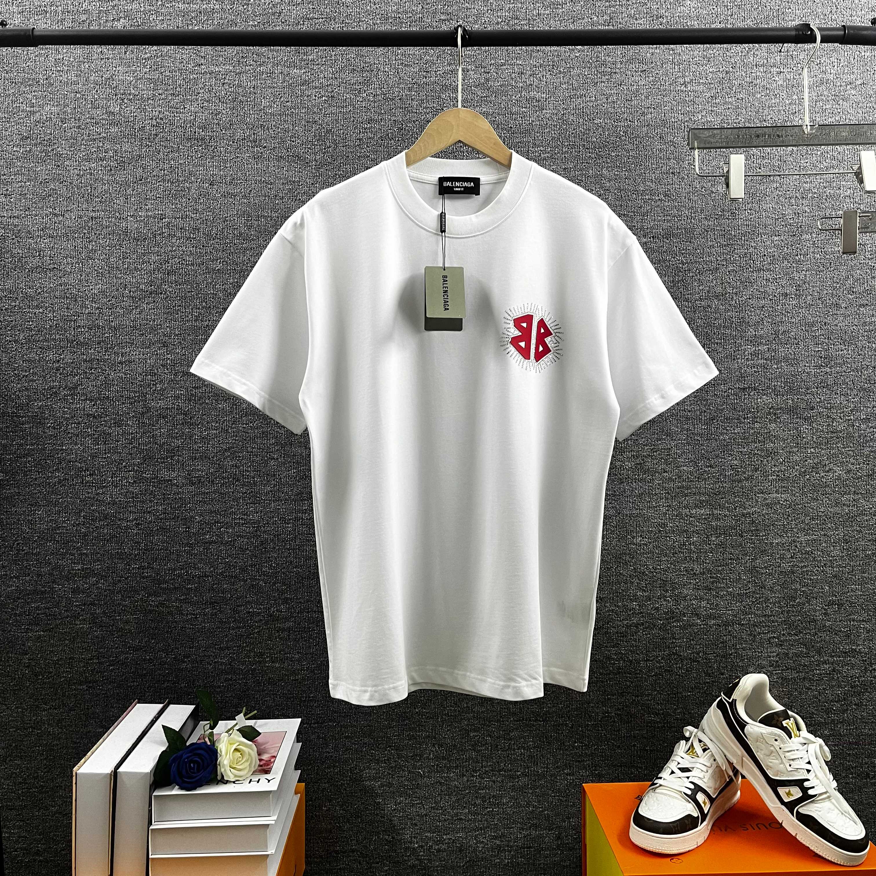 P85 Bale*París*Casa nueva primavera camiseta de manga corta clásico grueso letras silicona proceso + proceso de diseño …