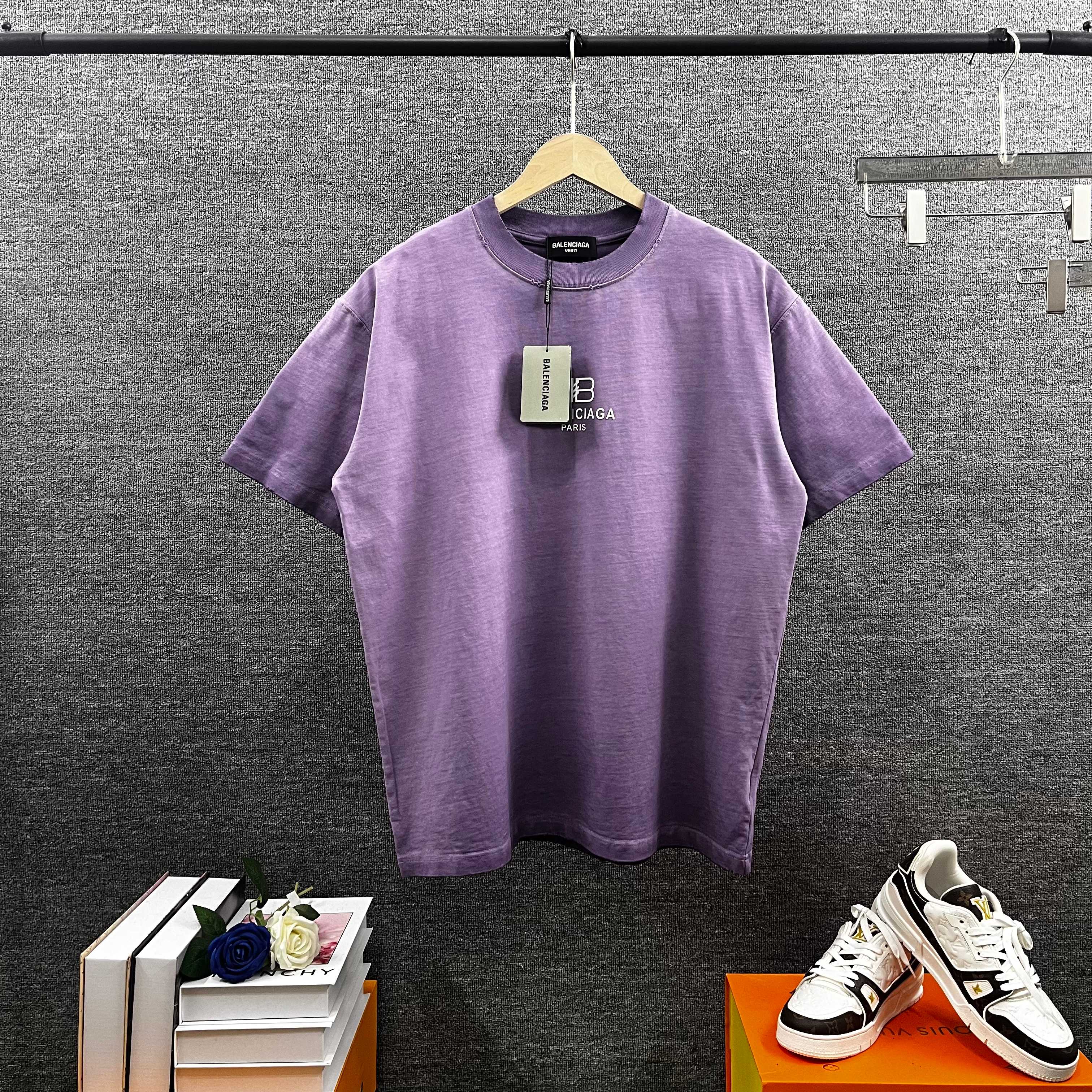 P95 BAL*ENciaga*Paris*Balenciaga 2026 primavera/verano nueva temporada, lavado pesado y desgastado, letras con logo en …
