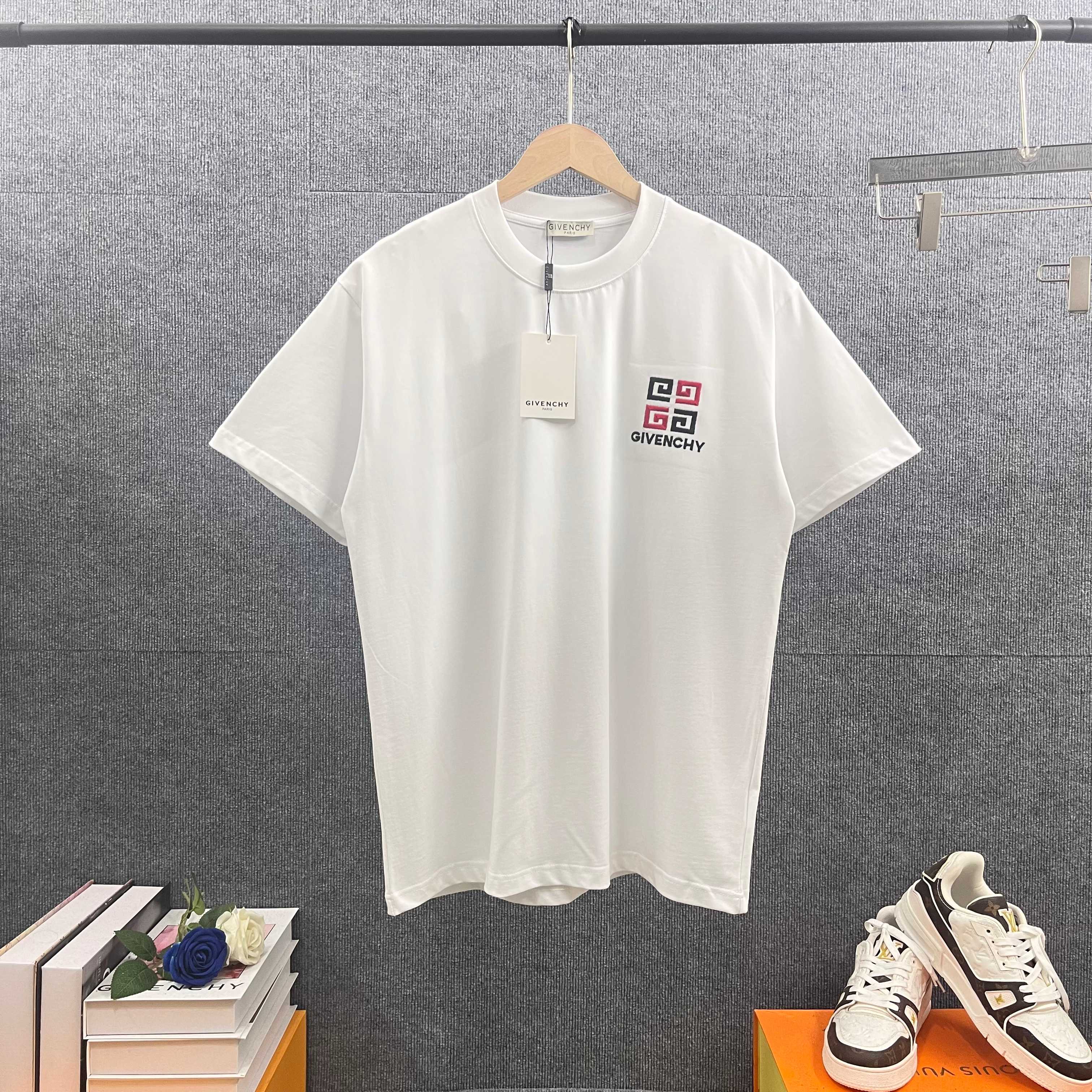 P100 Giv*Given*chy 2026 primavera y verano nuevo estilo Clásico bordado de tótem con letras delanteras + proceso de imp…