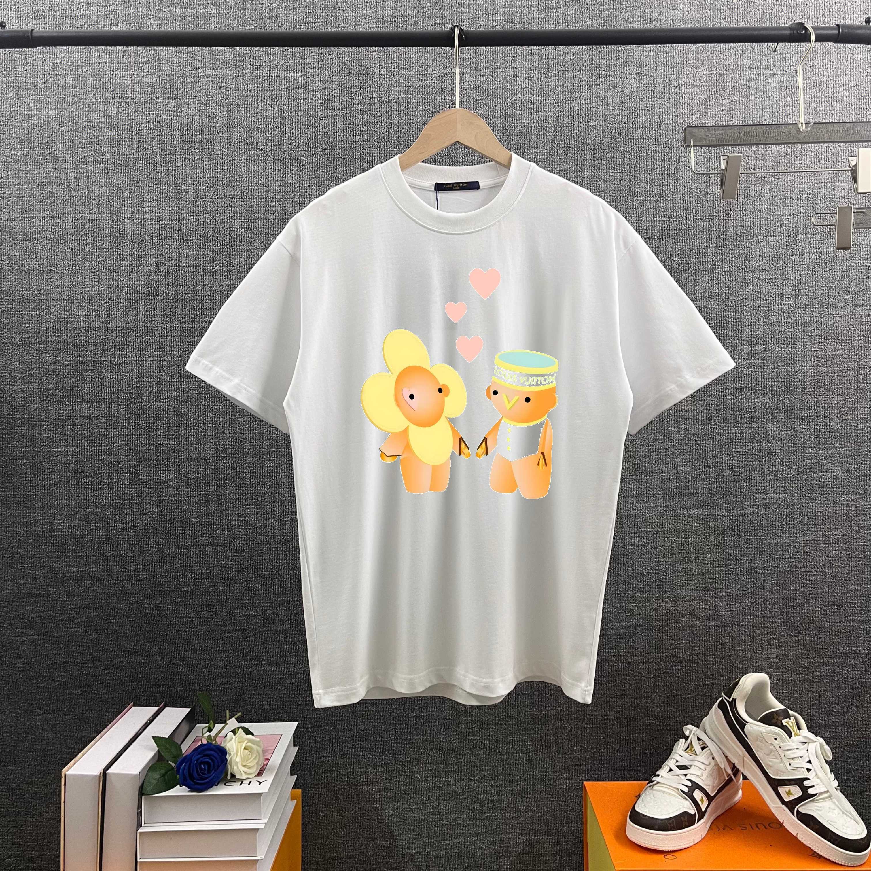 P80 1V*Louis 2025 primavera/verano nuevo estilo camiseta de manga corta exclusivo de gama alta clásico Labubu personali…