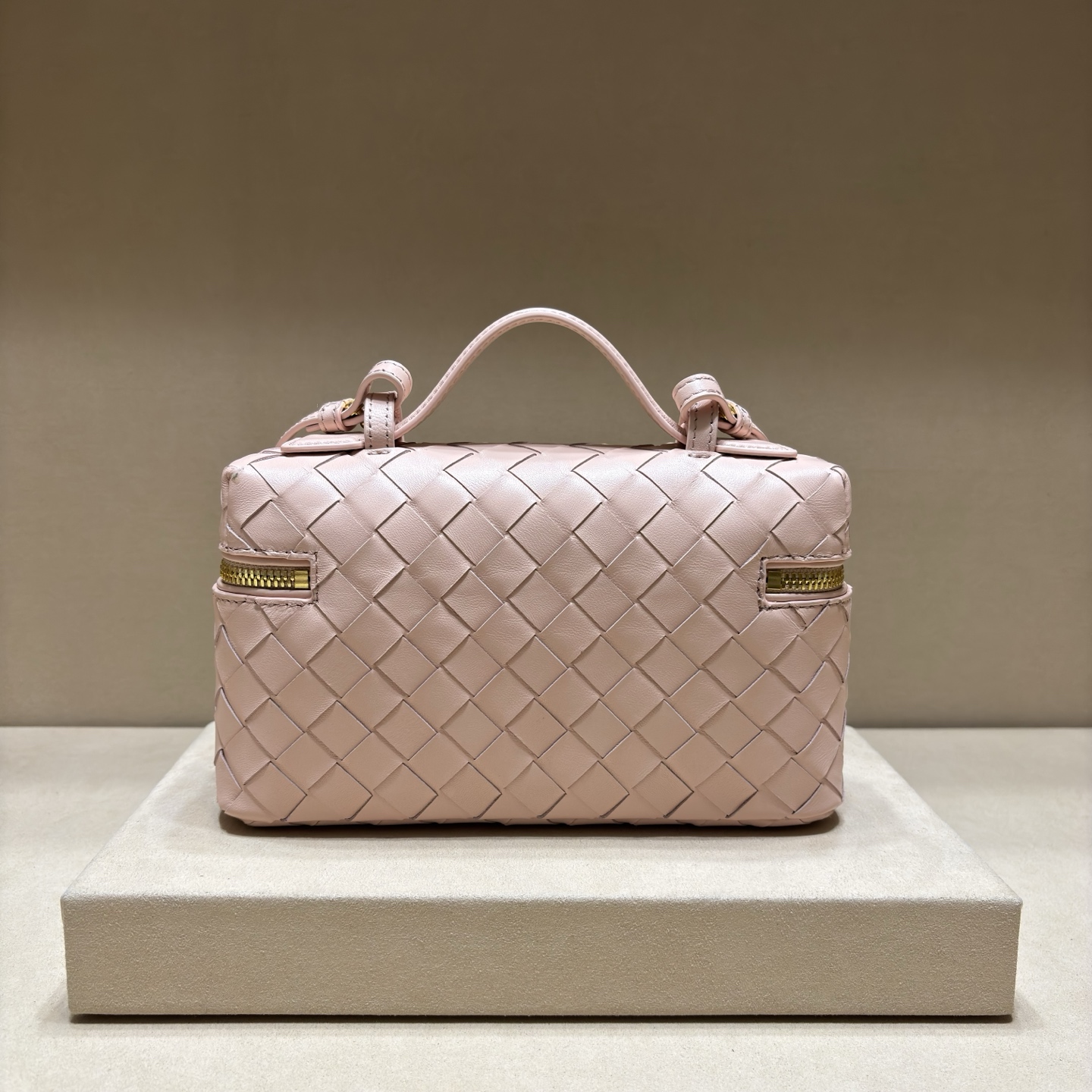 顶级🅿️1470 春夏編織ラウンドジッパーショルダーバッグ