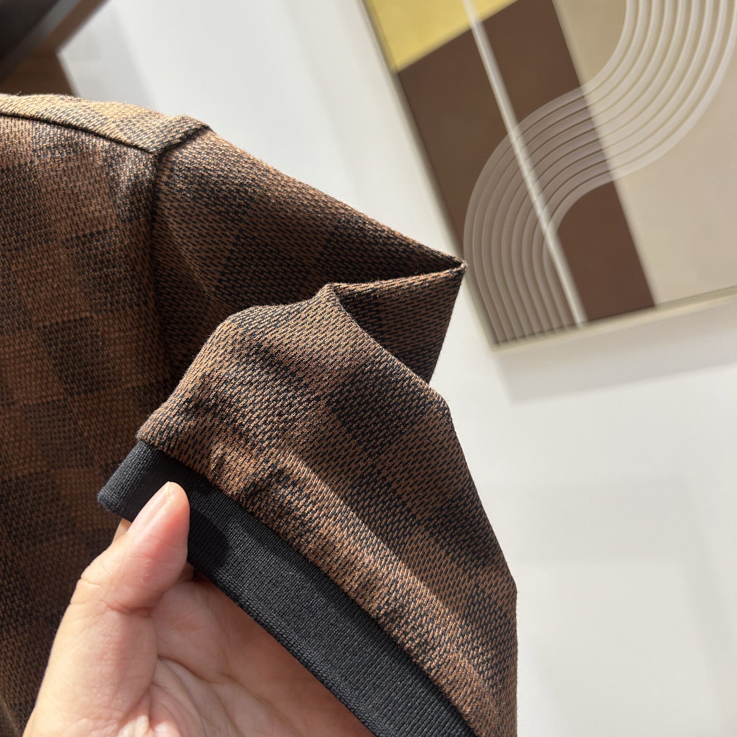 1V26夏季男士POLO 丝光珠地棉，轻商务版型 撞色设计 实拍！码数M-4XL