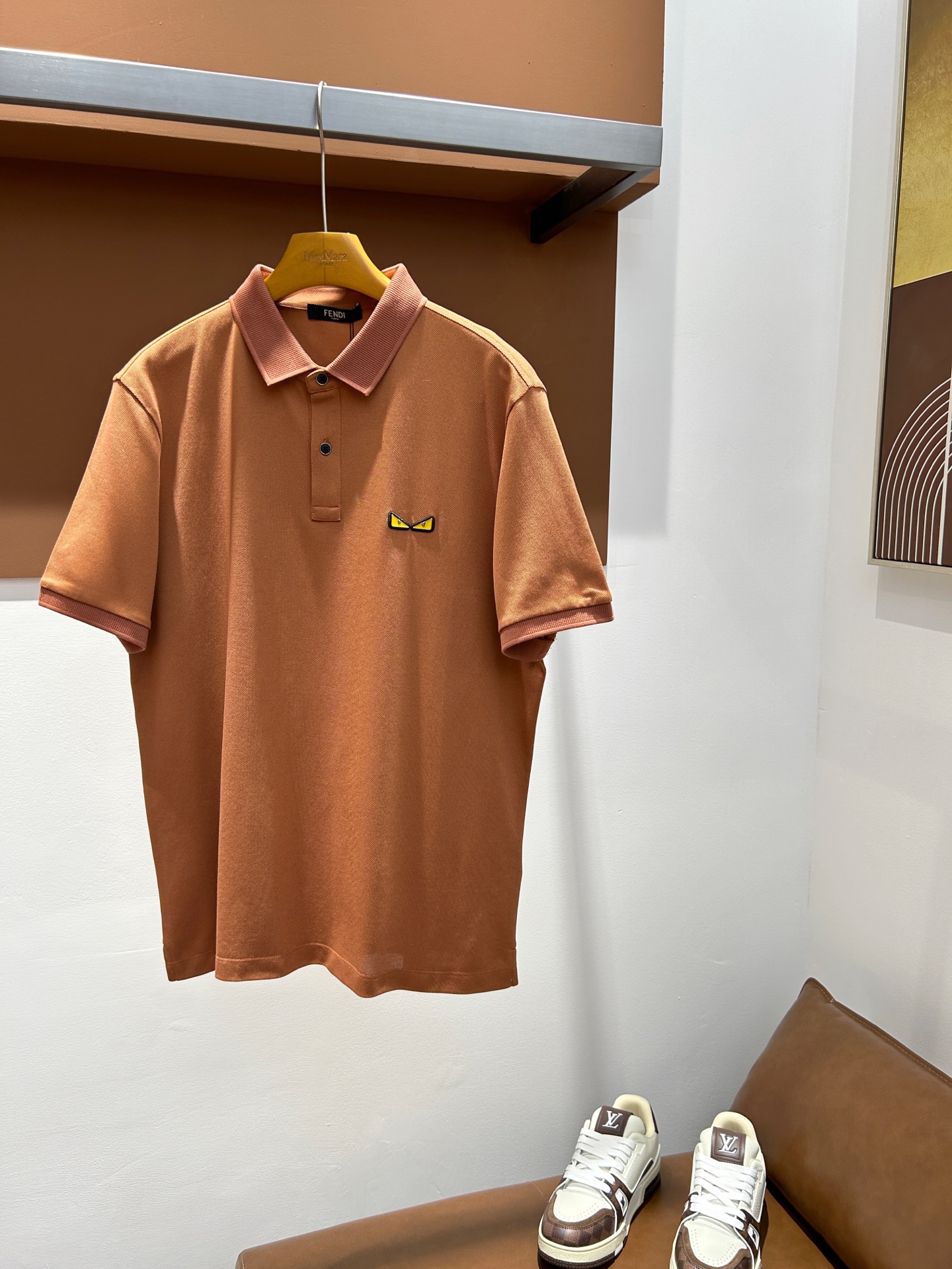 芬迪FEND126夏季男士POLO 丝光珠地棉 码数M-3XL