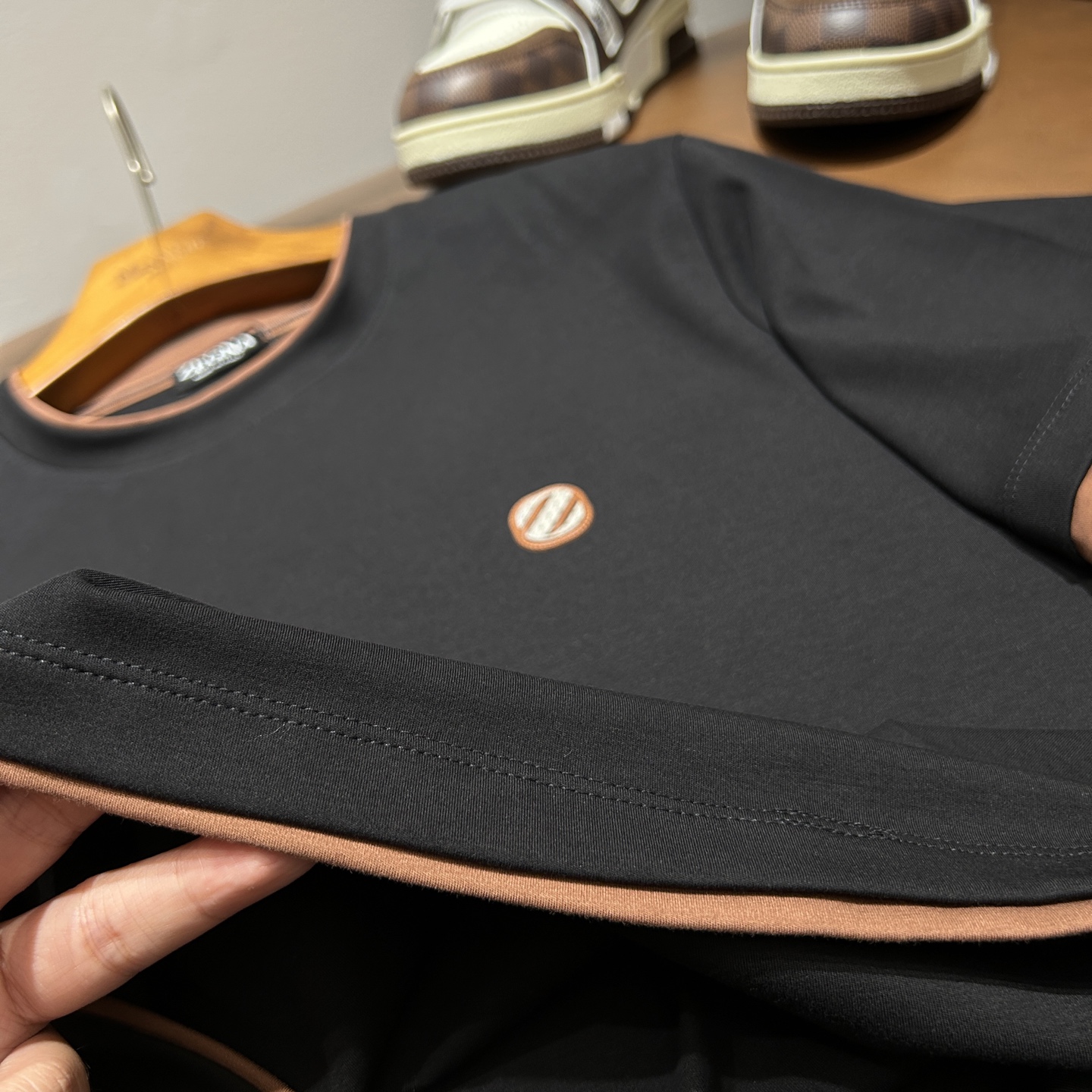 杰尼亚ZZ26夏季男士圆领短袖 蚕丝莫代尔棉 码数M-3XL