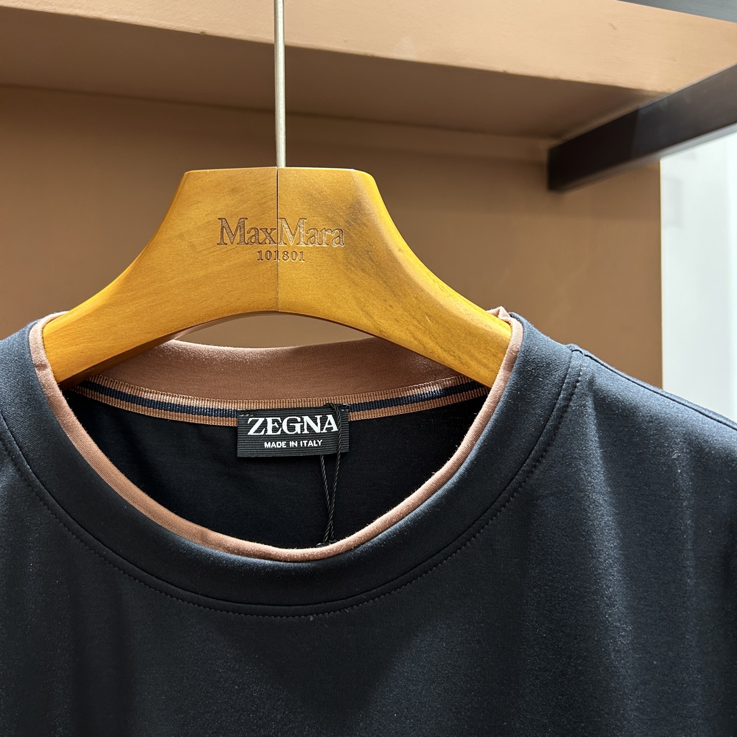 杰尼亚ZZ26夏季男士圆领短袖 蚕丝莫代尔棉 码数M-3XL