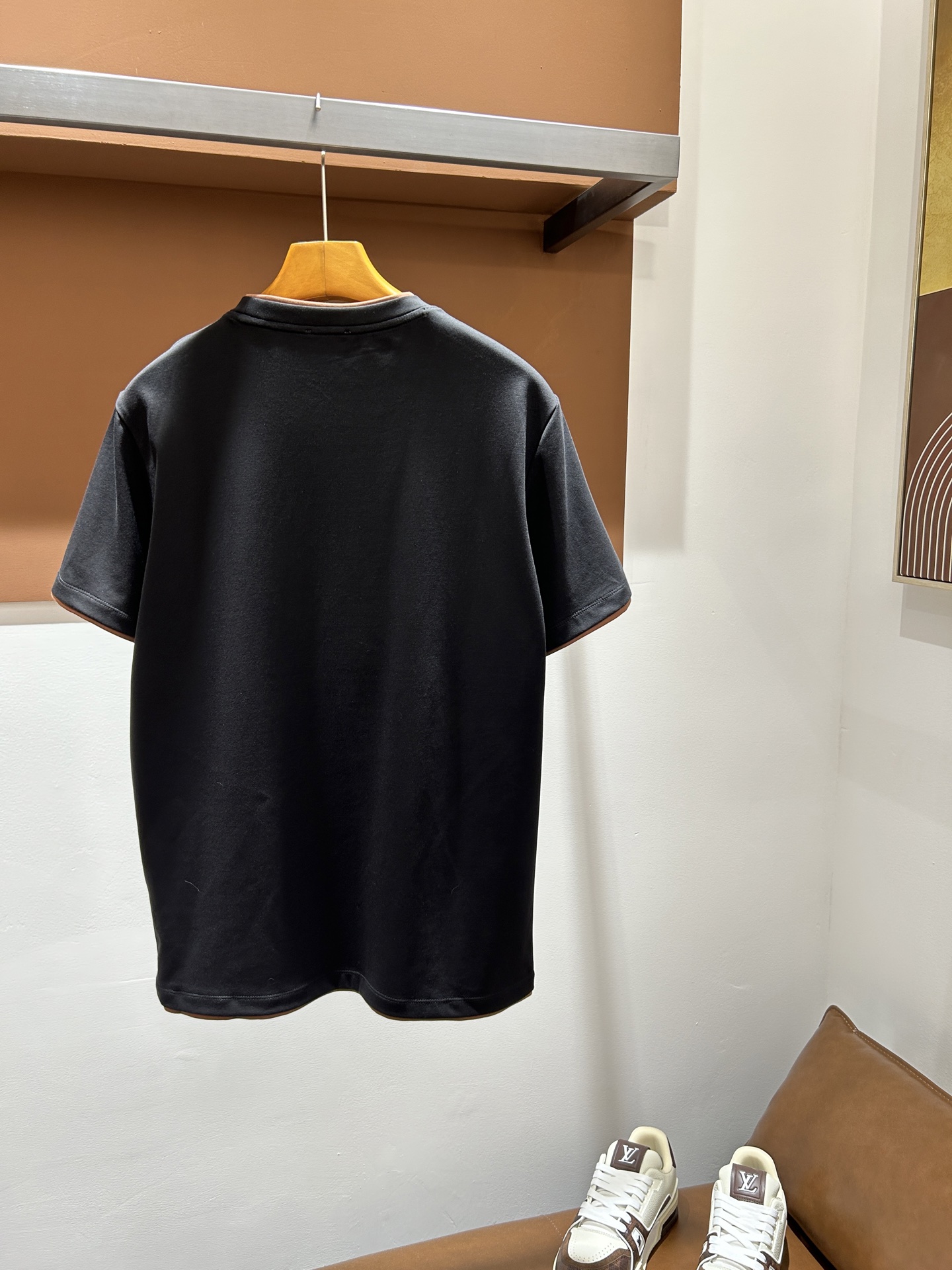 杰尼亚ZZ26夏季男士圆领短袖 蚕丝莫代尔棉 码数M-3XL