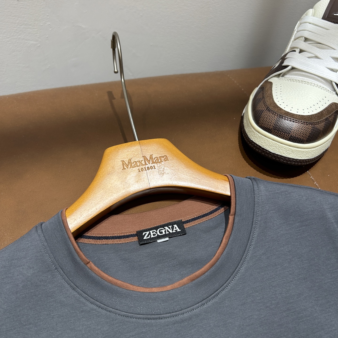 杰尼亚ZZ26夏季男士圆领短袖 蚕丝莫代尔棉 码数M-3XL