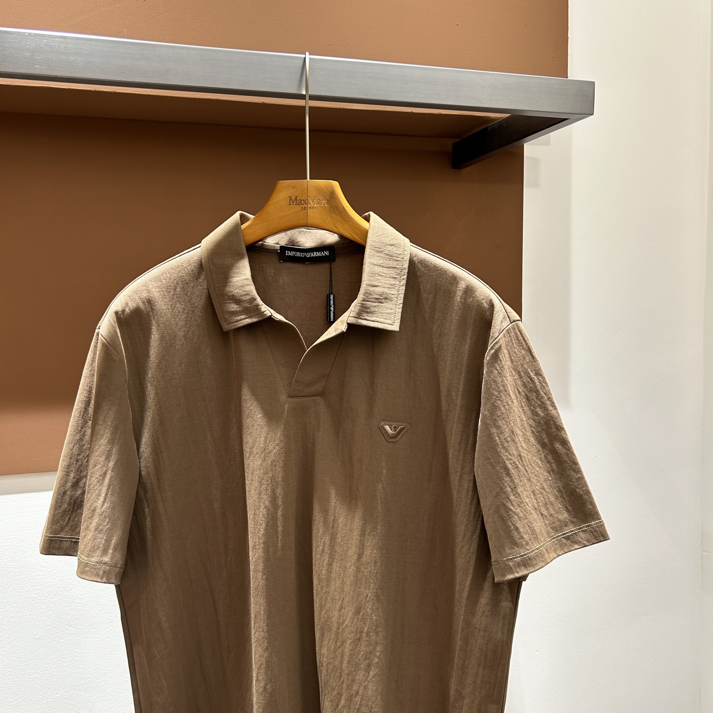 阿玛尼EA26夏季男士反驳领POLO 老钱风系列，中规中矩棉麻 码数M-3XL