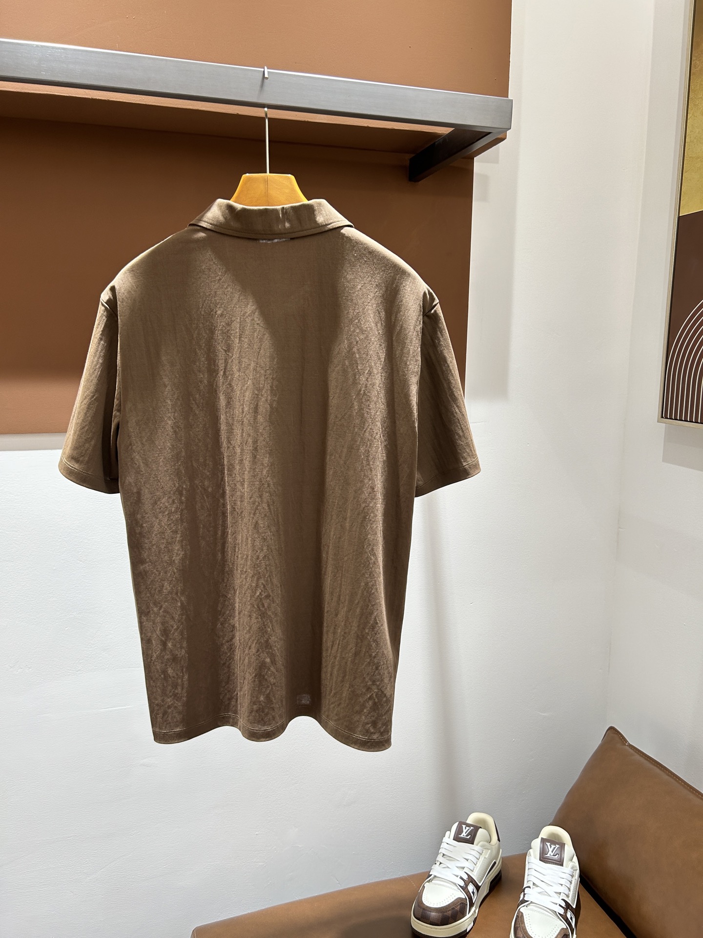 阿玛尼EA26夏季男士反驳领POLO 老钱风系列，中规中矩棉麻 码数M-3XL