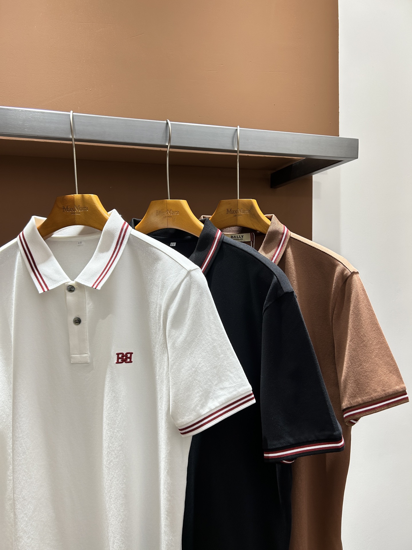 巴利BALY26夏季男士POLO 丝光珠地棉，轻商务版型 撞色设计 实拍！码数M-4XL