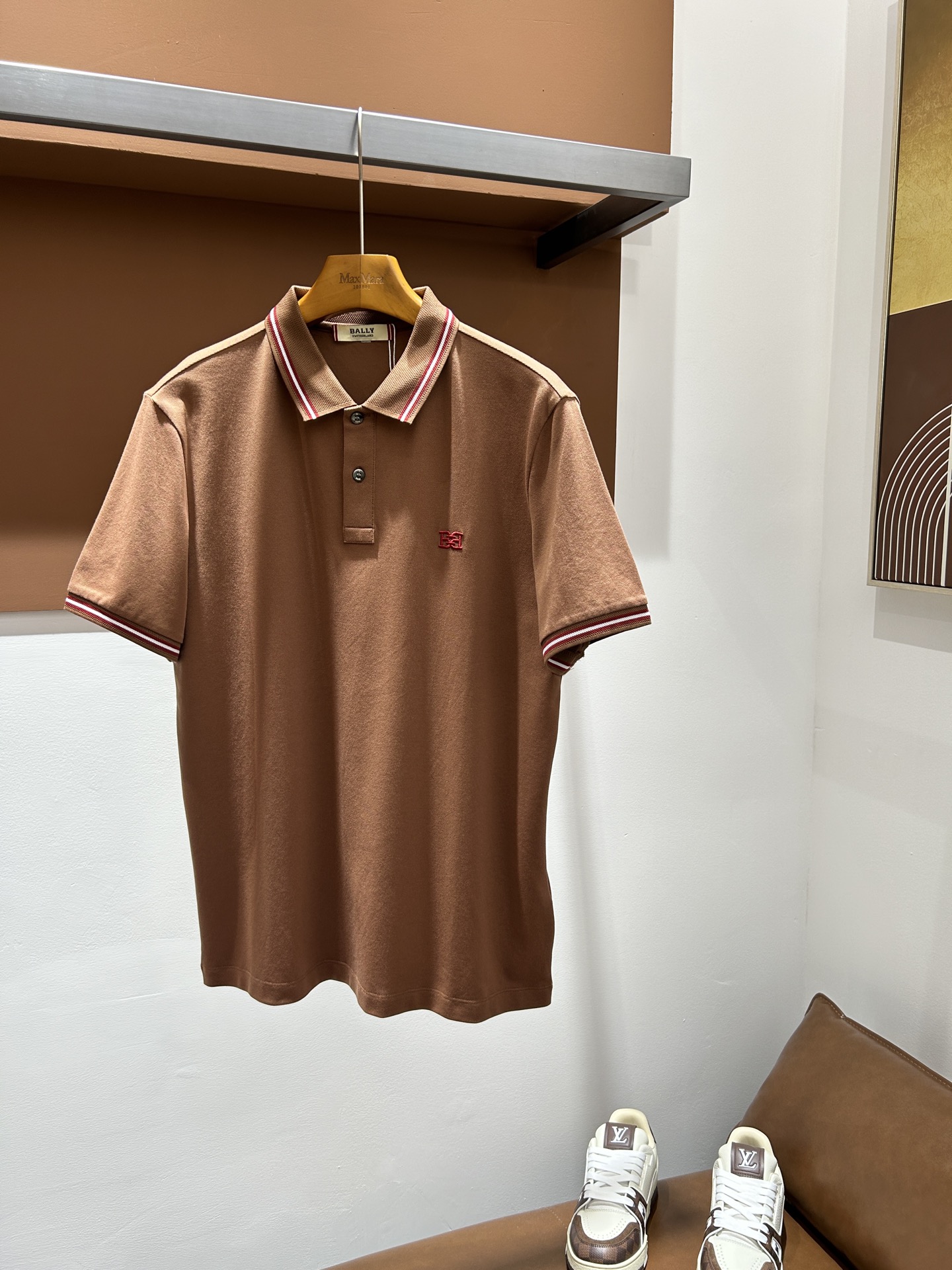 巴利BALY26夏季男士POLO 丝光珠地棉，轻商务版型 撞色设计 实拍！码数M-4XL