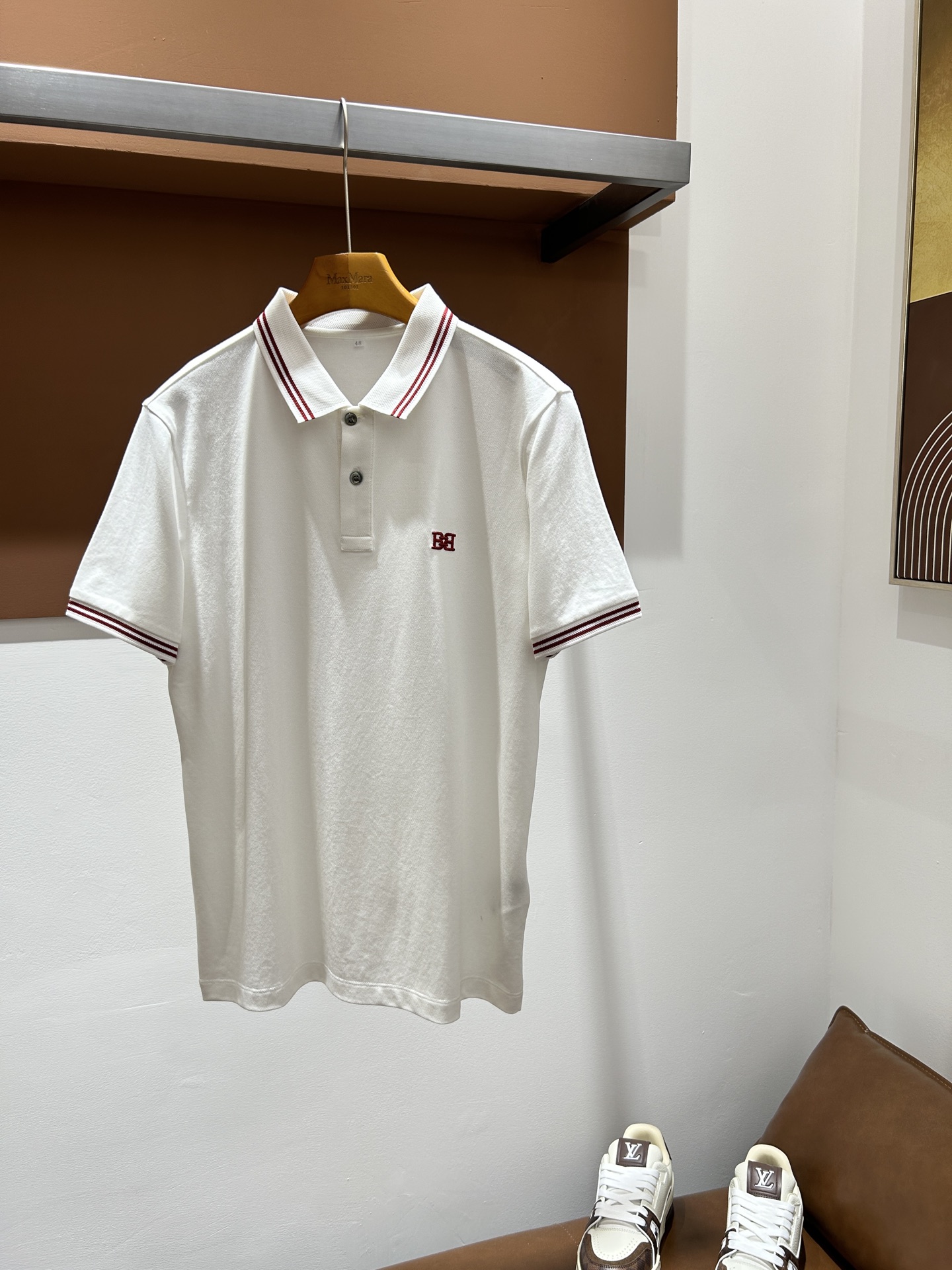 巴利BALY26夏季男士POLO 丝光珠地棉，轻商务版型 撞色设计 实拍！码数M-4XL