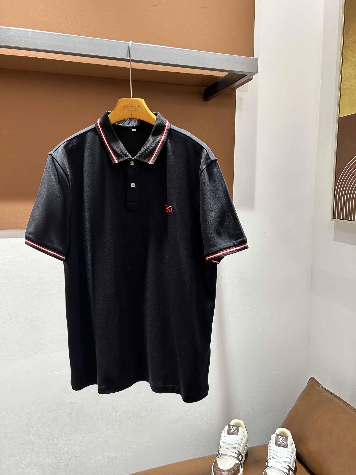 巴利BALY26夏季男士POLO 丝光珠地棉，轻商务版型 撞色设计 实拍！码数M-4XL