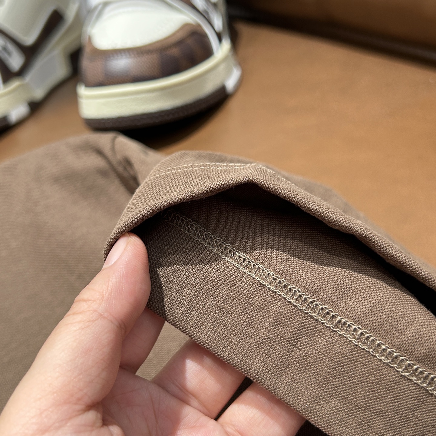 杰尼亚ZZ26夏季男士圆领棉麻短袖，原单！码数M-3XL