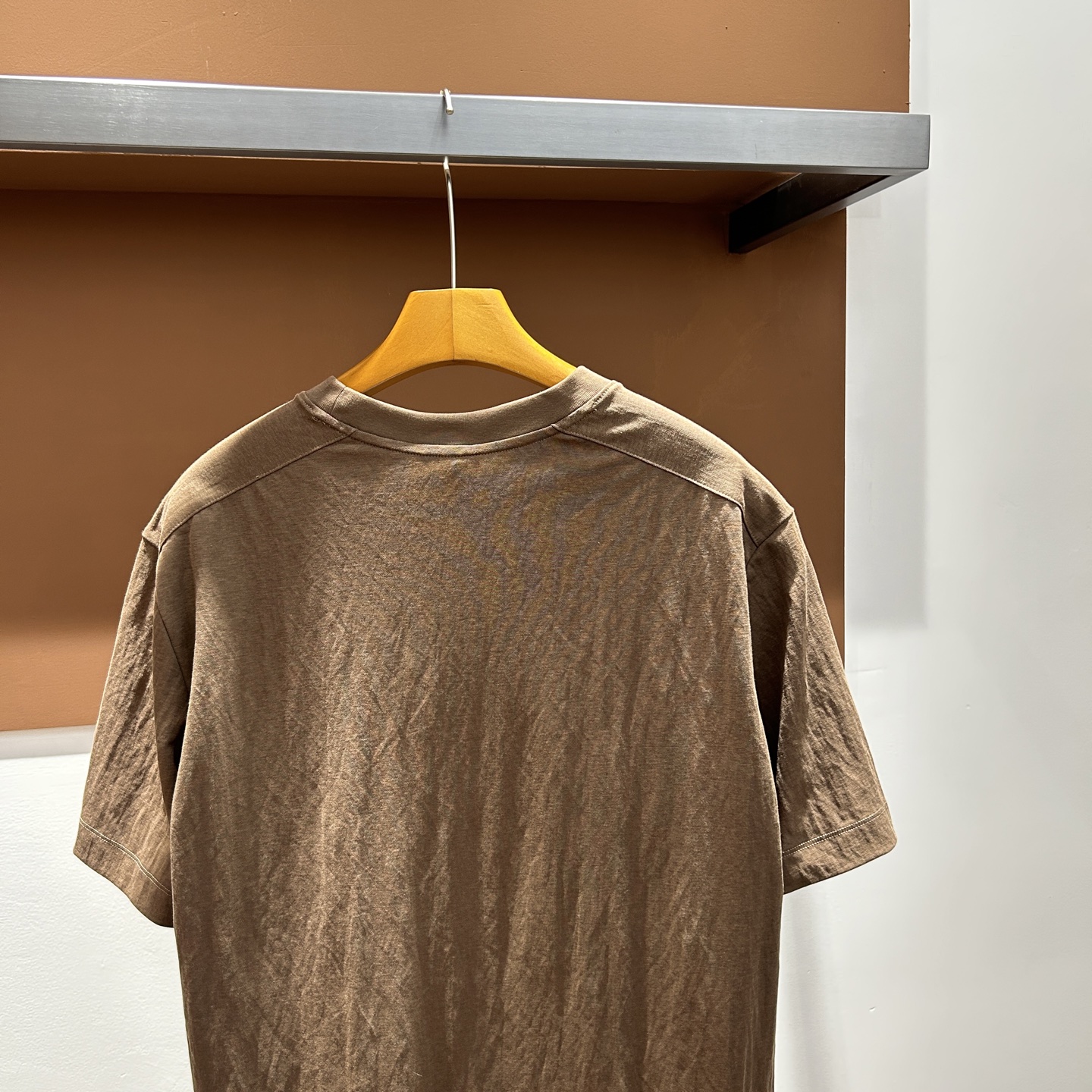 杰尼亚ZZ26夏季男士圆领棉麻短袖，原单！码数M-3XL