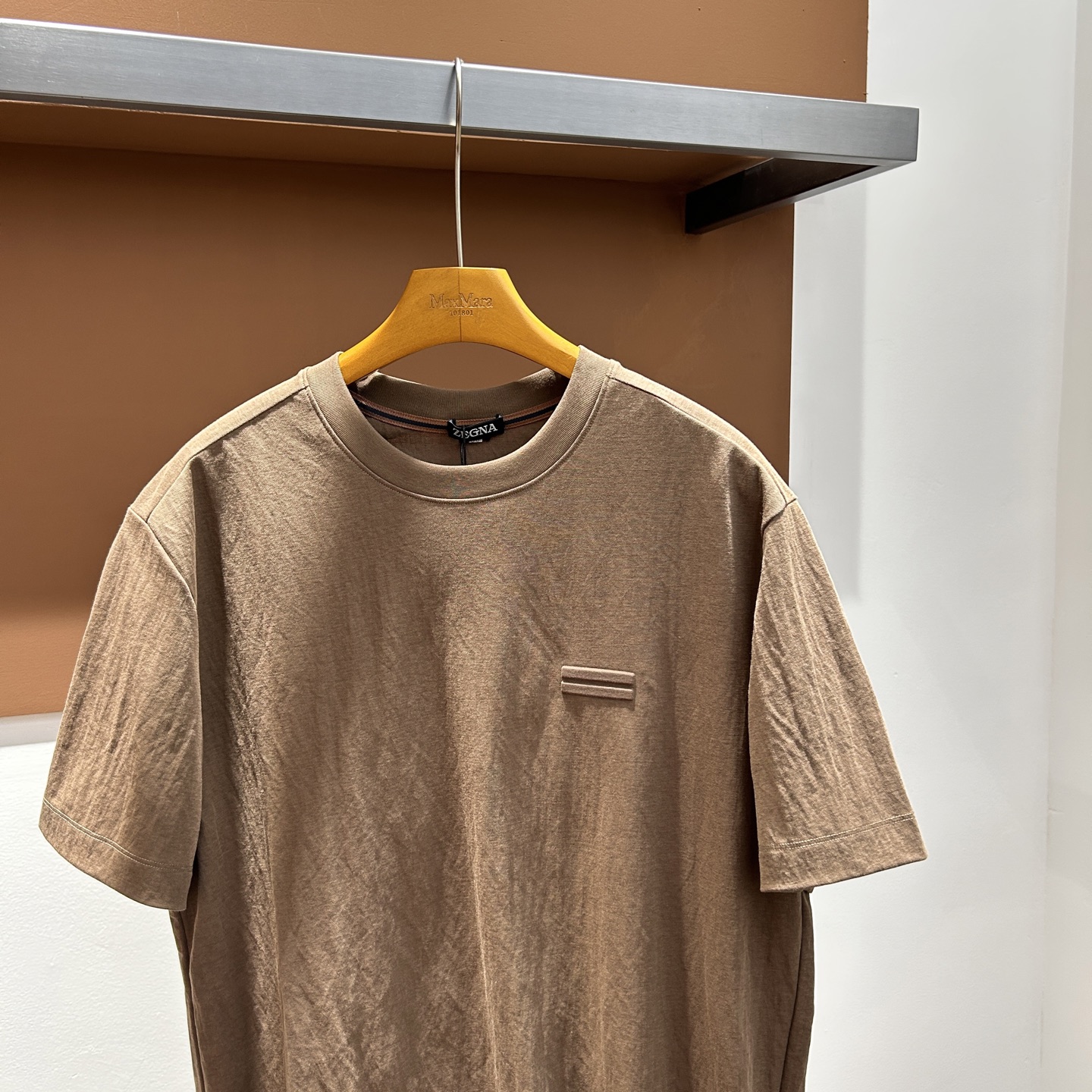 杰尼亚ZZ26夏季男士圆领棉麻短袖，原单！码数M-3XL