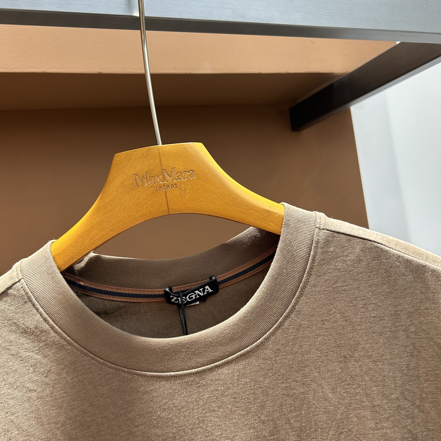 杰尼亚ZZ26夏季男士圆领棉麻短袖，原单！码数M-3XL