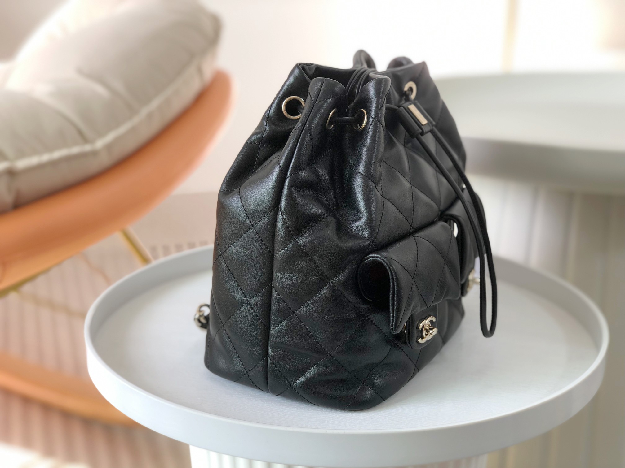 [Backpacks]Chanel 23B drawstring backpack Size:20*13*21cm23b Combination o