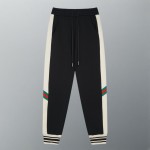 P195 high-version Gucci/Gucci embellished contrasting webbing custom ribbed black apricot contrasting color display brand elements concept high-end quality trousers hot-selling fabric is made of 360 grams pure cotton wool ring material, comfortable and breathable, excellent effect, men and women, the same style, lazy people must have All-match single product size: XS~L 1 P195 high-version Gucci/Gucci embellished contrasting webbing custom ribbed black apricot contrasting color display brand elements concept high-end quality trousers hot-selling fabric is made of 360 grams pure cotton wool ring material, comfortable and breathable, excellent effect, men and women, the same style, lazy people must have All-match single product size: XS~L
