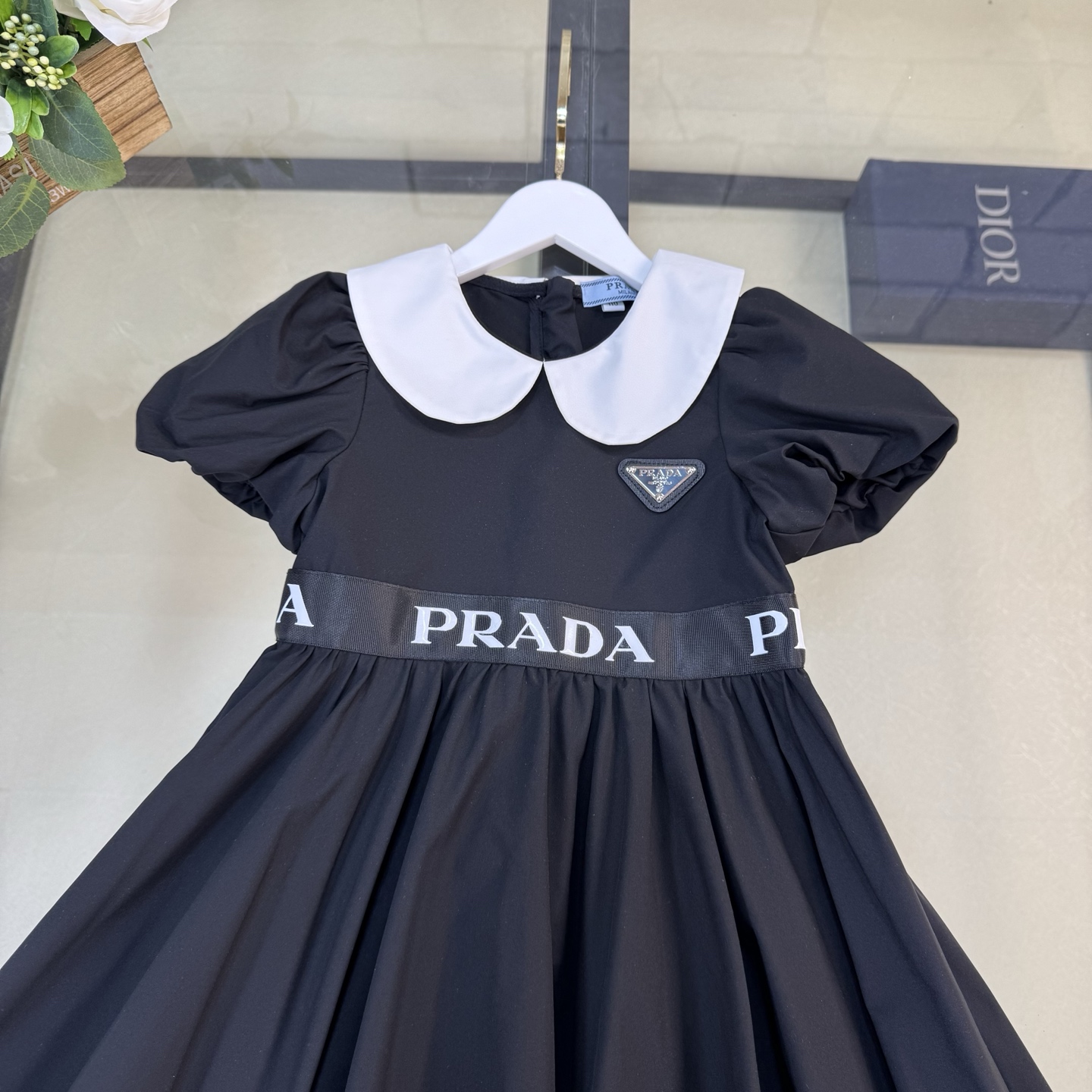 Prada Children’s Bubble-Sleeve Dress: 100% Cotton, Size 110-150, $429 - 图片 2