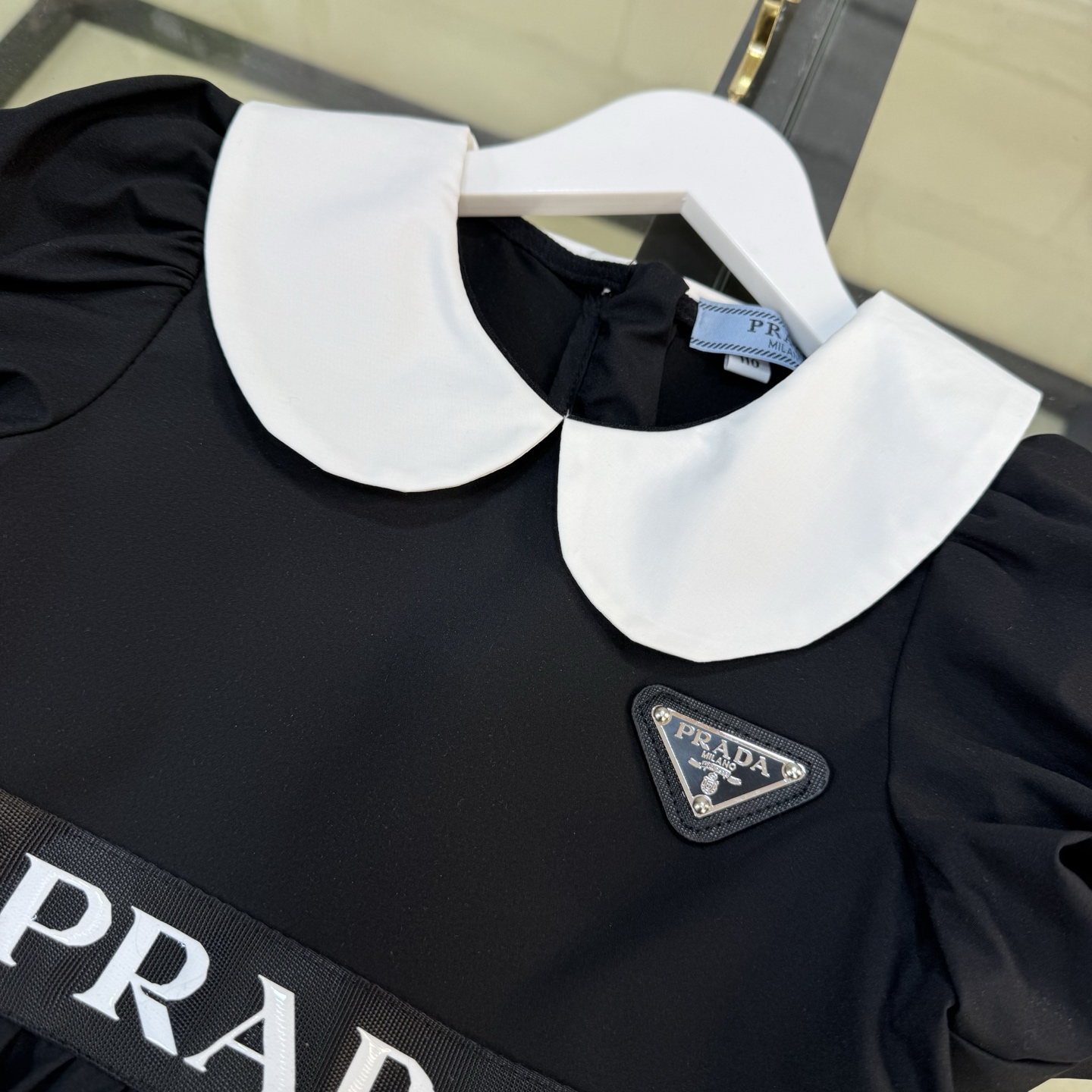 Prada Children’s Bubble-Sleeve Dress: 100% Cotton, Size 110-150, $429 - 图片 3