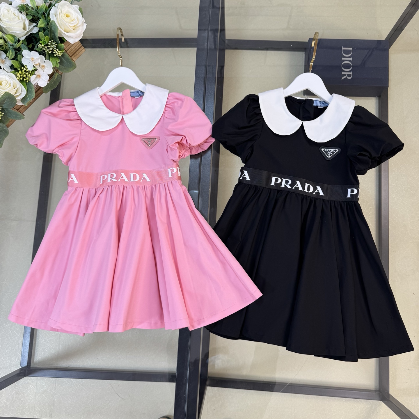 Prada Children’s Classic Bubble-Sleeve Dress: 100% Cotton, Spot Size 110-160, 348% Cash Benefit - 图片 9